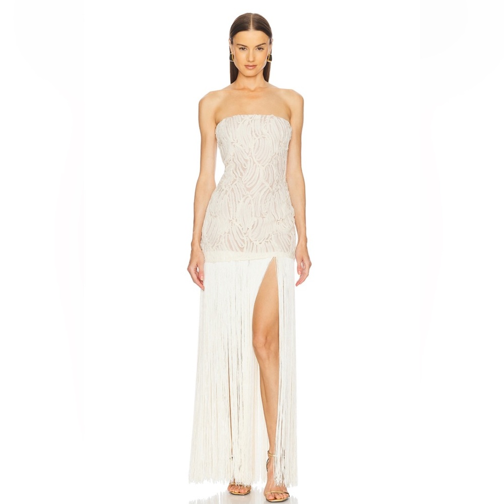 Michael Costello x REVOLVE Mathilde Dress in Ivory